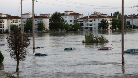 Πλημμυρισμένα χωριά στον Θεσσαλικό Κάμπο 