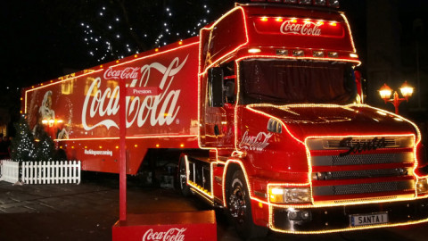 Το διάσημο φορτηγό της Coca-Cola