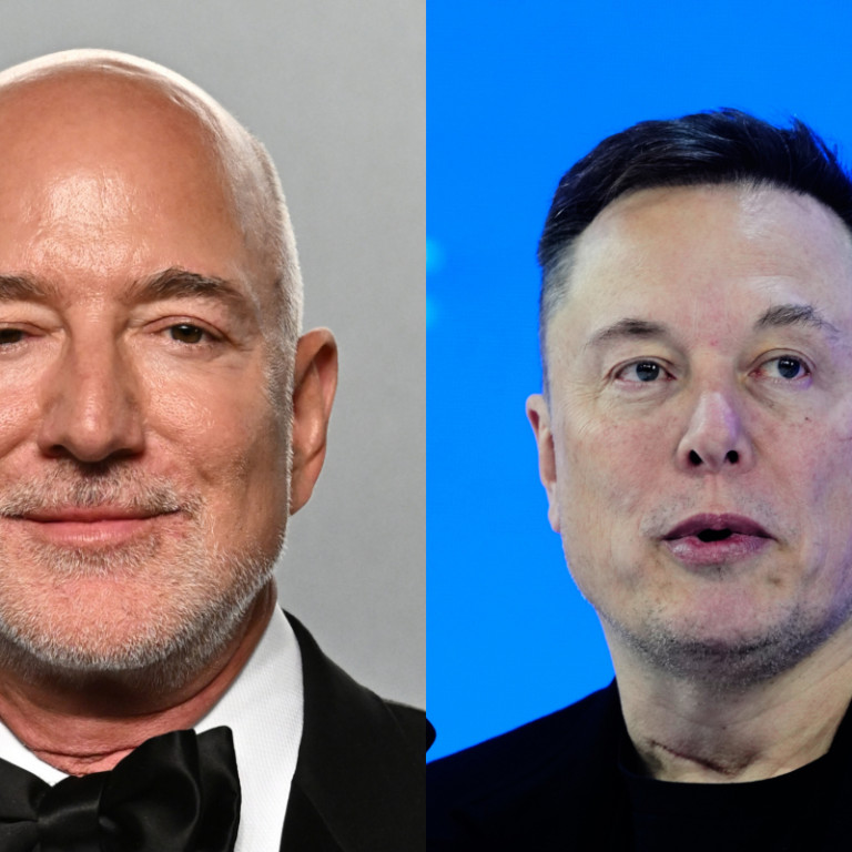 Ο Τζεφ Μπέζος και ο Έλον Μασκ 