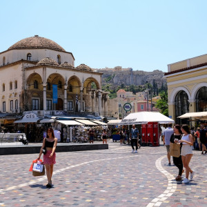 Η πλατεία Μοναστηρακίου στο κέντρο της Αθήνας