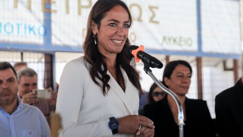 Η υπουργός Εργασίας Δόμνα Μιχαηλίδου
