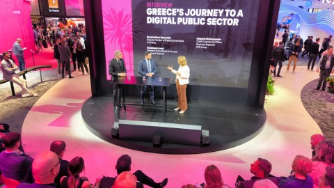 Dominique Leroy, Κυρανάκης, περίπτερο Ελλάδας