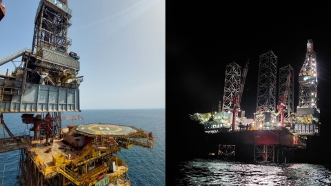 To γεωτρύπανο El Qaher 1 στην εξέδρα North Abu Qir PII στη διάρκεια της γεώτρησης που έφερε τη νέα ανακάλυψη στην Αίγυπτο