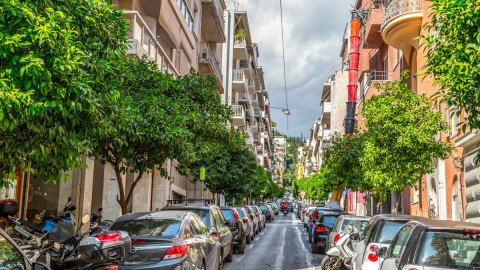 Δρόμος στο κέντρο της Αθήνας