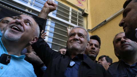 Ο νέος πρόεδρος του Ιράν, Μασούντ Πεζεσκιάν / AP Photo