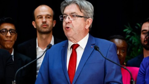 O επικεφαλής της νικήτριας αριστερής συμμαχίας Ζαν Λικ Μελανσόν