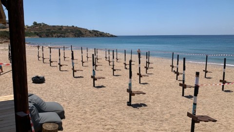 Μια από τις παραλίες που πραγματοποιήθηκε έλεγχος