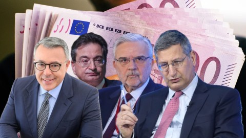 Οι CEO των 4 συστημικών τραπεζών: Βασίλης Ψάλτης, (Alpha Bank), Φωκίων Καραβίας (Eurobank), Χρήστος Μεγάλου (Τράπεζα Πειραιώς), Παύλος Μυλωνάς (Εθνική Τράπεζα) -Φωτογραφίες: Eurokinissi