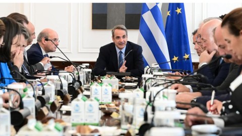 Συνεδρίαση του υπουργικού συμβουλίου υπό τον Κυριάκο Μητσοτάκη