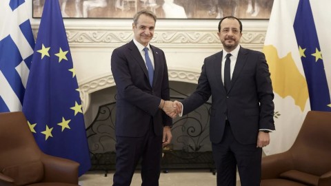 Κυριάκος Μητσοτάκης και Νίκος Χριστοδουλίδης
