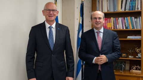 Mε τον πρόεδρο του TÜV NORD Δρ. Dirk Stenkamp συναντήθηκε ο Κωστής Χατζηδάκης