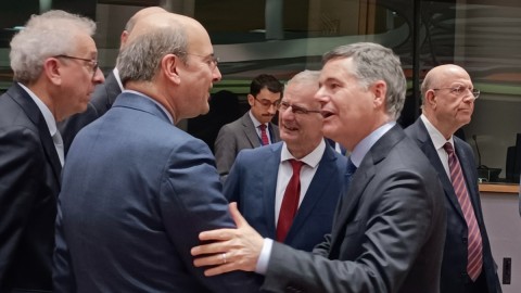 Ο Κωστής Χατζηδάκης στο Eurogroup