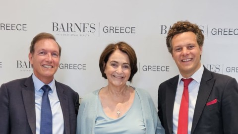 Thibault de Saint Vincent, Πρόεδρος BARNES International Realty / Κατερίνα Μητσοτάκη, Διευθύνουσα Σύμβουλος BARNES Greece / Thibault Pontallier, Διευθυντής Ανάπτυξης, BARNES International Realty
