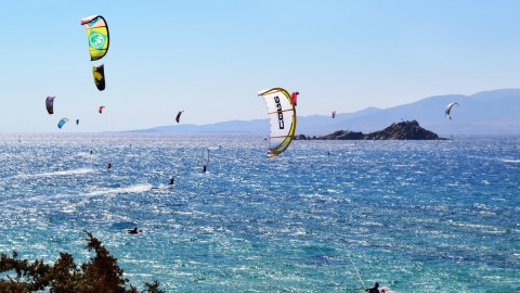 kitesurf στη Νάξο
