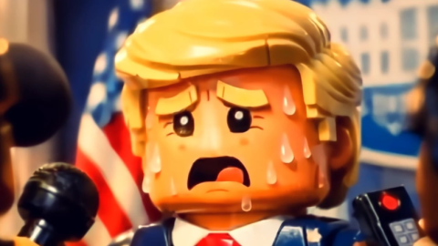 Παρωδία του Ν. Τραμπ με Lego / Φώτο: SCREENSHOT