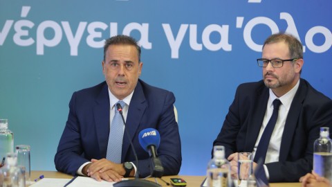 Συνέντευξη τύπου του Υπουργού Περιβάλλοντος και Ενέργειας  Σταύρου Παπασταύρου και του Υφυπουργού  Νίκου Τσάφου στο Υπουργείο Περιβάλλοντος και Ενέργειας για την εξειδίκευση των ενεργειακών μέτρων που εξήγγειλε ο Πρωθυπουργός Κυριάκος Μητσοτάκης στην 90ή ΔΕΘ