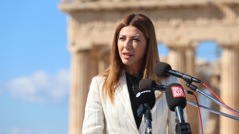 Η υπουργός Παιδείας, Σοφία Ζαχαράκη
