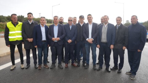 Κατά την τελετή παράδοσης των πρώτων 10 χιλιομέτρων του ΒΟΑΚ