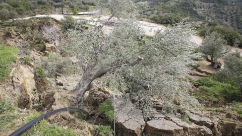 Από παλαιότερη κατολίσθηση στην περιοχή Ταξιαρχών Ηλείας