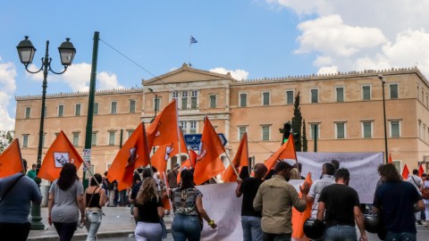 απεργιακή συγκέντρωση