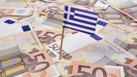 χαρτονομίσματα ευρώ ελληνική σημαία