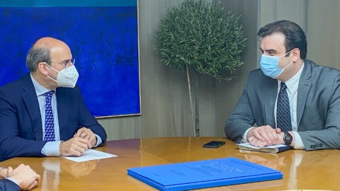 Ο Κωστής Χατζηδάκης και ο Κυριάκος Πιερρακάκης