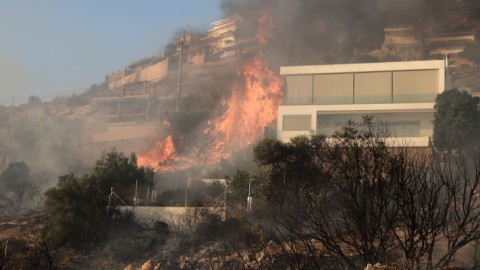 Πυρκαγιά στο Ν. Κουβαρά-Φωτογραφία Intime News/Λιάκος Γιάννης