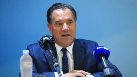 ο υπουργός Εργασίας και Κοινωνικής Ασφάλισης, Άδωνις Γεωργιάδης Φωτογραφία; ΓΙΑΝΝΗΣ ΠΑΝΑΓΟΠΟΥΛΟΣ/EUROKINISSI